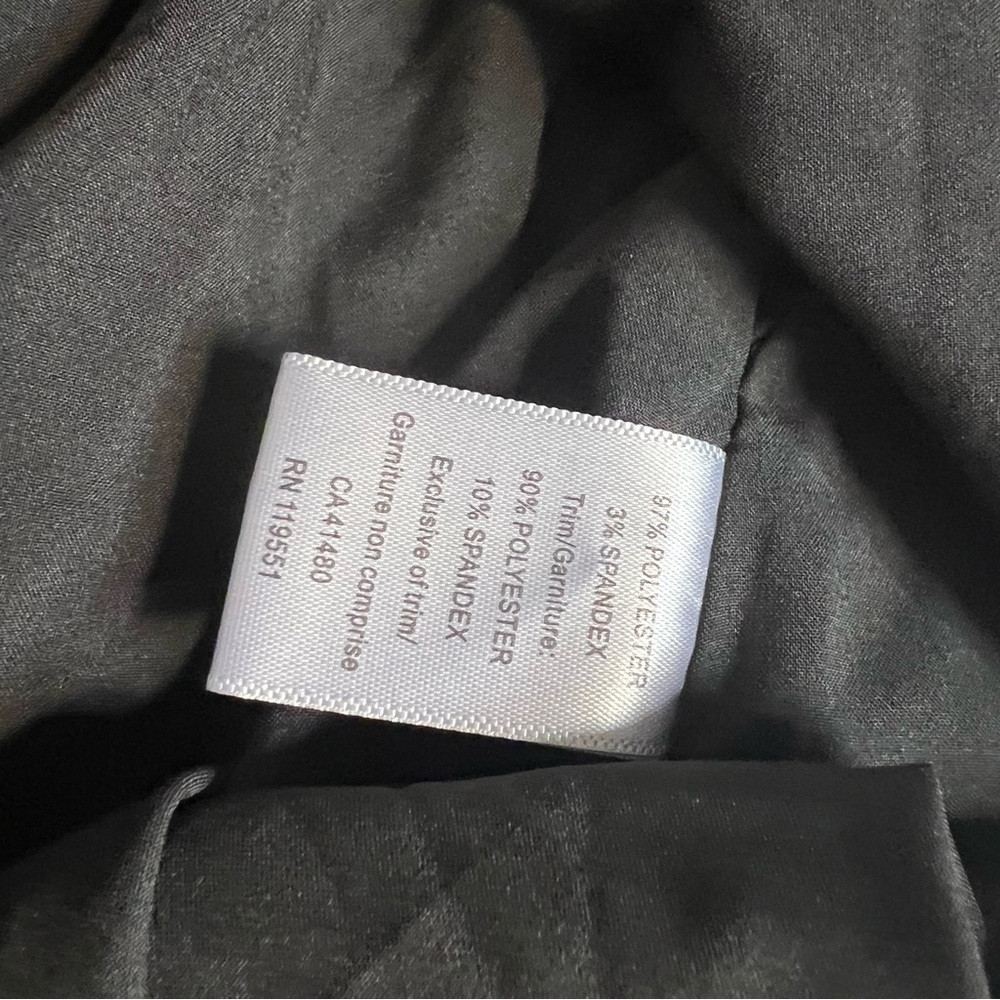 Gentle Fawn Black Sheer Blouse with liner small - Picture 6 of 7